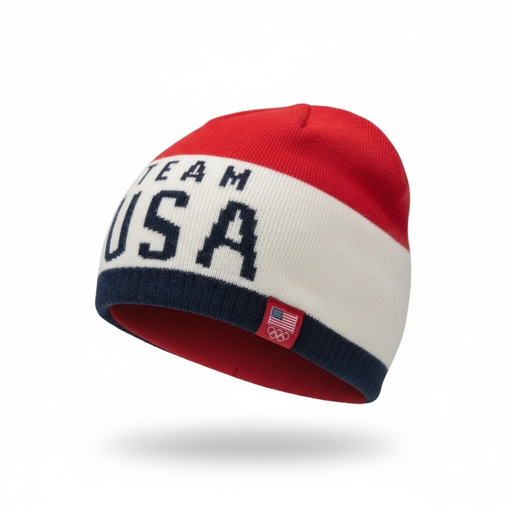 Team Apparel Beanie - Red, White, and Blue